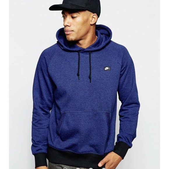 Nike | Shirts | Nike Aw77 Blue Hoody 